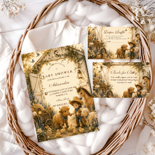 Klassische Western-Boho-Babyparty für Jungen Serviette