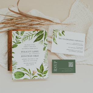 Meadow Green Wedding QR Code UAWG Begleitkarte
