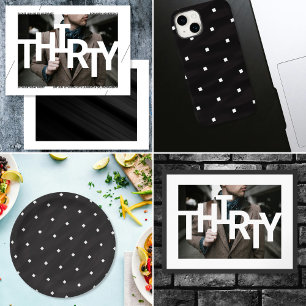 Modernes 30. Geburtstags-Foto Kaffeetasse