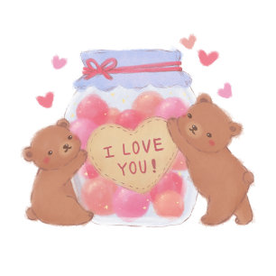 Teddybären & Waffeln Feiertagskarte