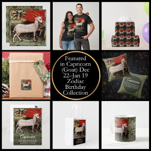 Capricorn die Ziege Zodiac Sign Geburtstagsparty Geschenkpapier