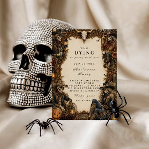 Vintage Western Halloween-Party Einladung