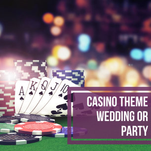 Casino Theme Las Vegas Hochzeit Einladung