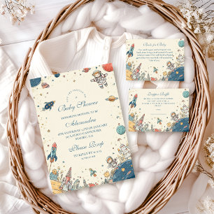 Weltraumwagendusche Einladung