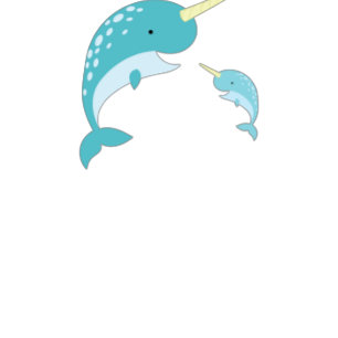 Narwhal Baby Duwer Yellow Gender Neutral Wal Einladung