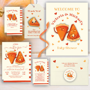 Kleine Süsse Pumpkin Pie Herbstdusche Baby Dankeskarte