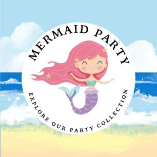 Mermaid Pink Lila Geburtstagsparty Einladung