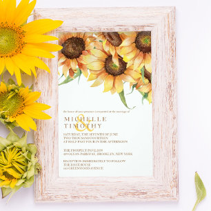 Country Sunflowers Hochzeitseinladungen Einladung