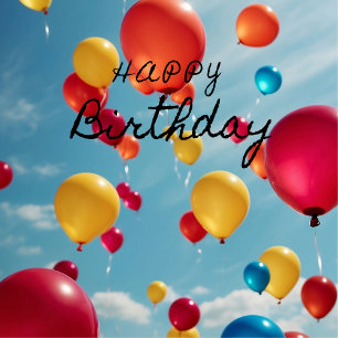 Sky High Celebrations: Ein Ausbruch des Geburtstag Geschenkpapier Set