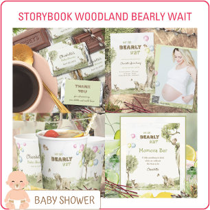 Märchenwald Bar jegliche Wartezeit Baby-Party Geschenkanhänger