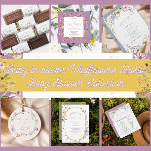 Elegante Garden Floral Baby Shower Vielen Dank Runder Aufkleber