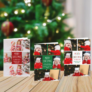 Happy Holidays Rainbow Family Foto Collage Niedlic Feiertagskarte