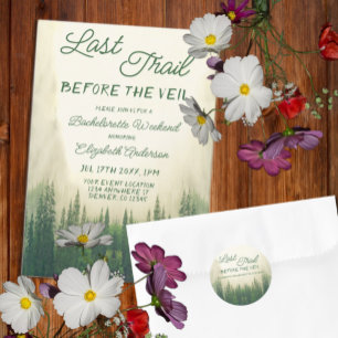 Letzter Weg vor dem Veil Bachelorette Runder Aufkleber