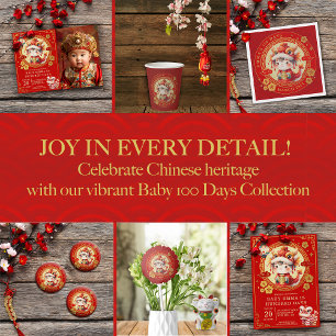 Chinesisches traditionelles Baby 100 Tage 百 日 Magnet