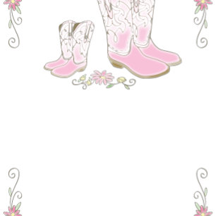 Cowgirl Baby Dusche Country Western Pink Girl Einladung