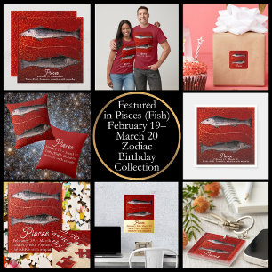 Fisch Zodiac-Geburt Party Schlüsselanhänger