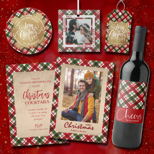 Frohe Weihnachten auf Kariert