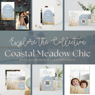 Coastal Chic Wedding Save the Date Magnet
