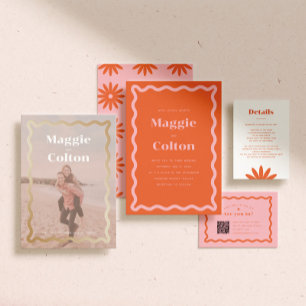 Daisy Wedding in einer Einladung