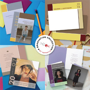 Mondrian Simple Color Blocks Abschluss Foto Dankeskarte