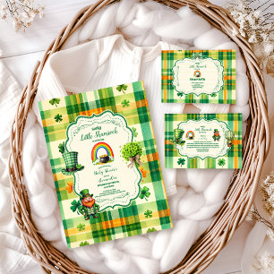 Rainbow Lucky Little Kleeblatt Baby Dusche Einladung