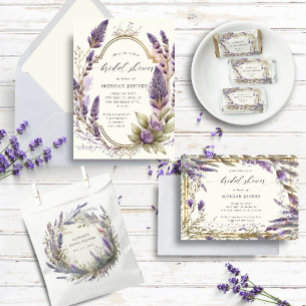 Lavender Regal Floral Brautparty Danke Karte