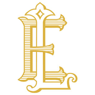 EL oder LE Monogram Vintage Wedding Einladungen