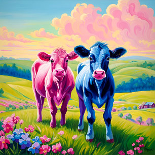 Heifer- oder Bull-Western-Kinderdusche Einladung