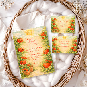 Cottage-Garten-Tomaten-Diaper-Raffle Begleitkarte
