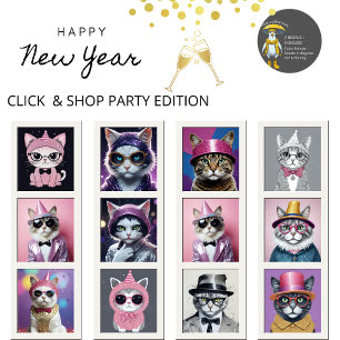 Happy New Year Party - Cat in Disguage