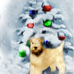 Soft Coat Wheaten Terrier Weihnachten