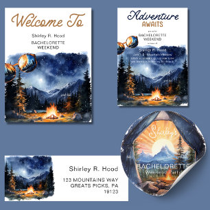 Camping Adventure Park beim Bachelorette Runder Aufkleber