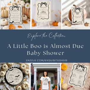 Ein kleiner Boo ist fast wegen der Babydusche Pappteller