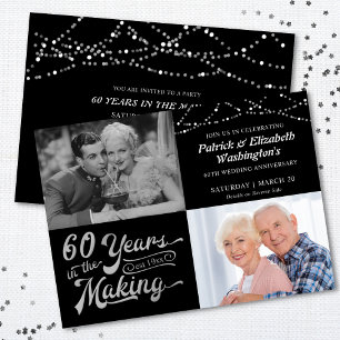60 JAHRE IN DEN MAKING Lights Einladung