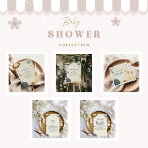 Whimsical Outer Space Baby Dusche Einladung