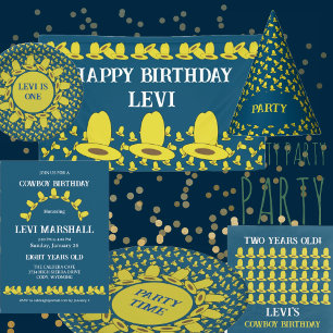 Cowboy Birthday Party Paper-Teller Pappteller