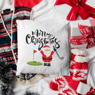 Golfwagen mit Santa Claus Lass Par T-Shirt Golfer Postkarte