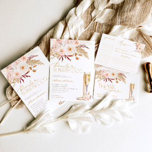 Foto Perlen und Prosecco Brautparty Einladung