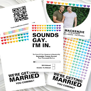 Wedding Sounds Gay Fun Rainbow Pride Einladung