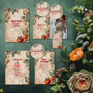 Strawberry Baby Sweet Shower Books for Baby Begleitkarte