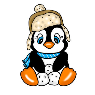 Baby Penguin Winter Baby Dusche Einladung