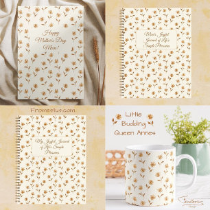 Little Budding Königin Annes - Hütte Kernmuster. Notizblock