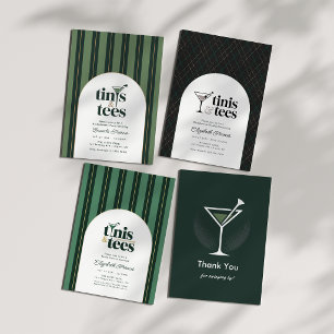 Luxus-Tinis und Golfabschied Wochenende Einladung