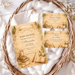 Verzauberte Bilderbuch-Zauberer-Windel-Verlosung Begleitkarte