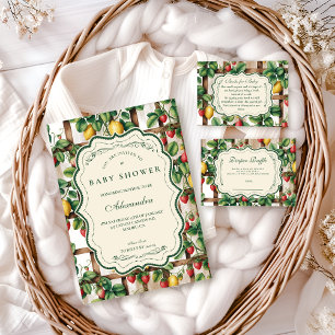 Land Fruchtgarten Baby Shower Einladung