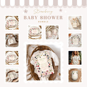 Berry Sweet Baby ShowerBooks für Baby Begleitkarte