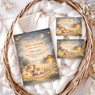 Highland-Cow-Weide-Baby-Shower Einladung