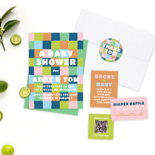 Farbenfrohe Pastellmuster Pappteller