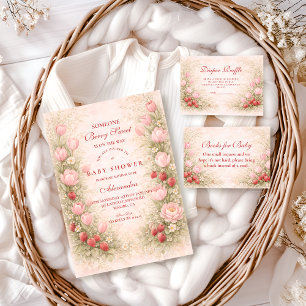 Berry Sweet Strawberry-Baby-Party Serviette