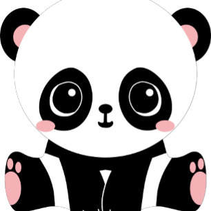 Adorable Baby Panda Blue Baby Dusche Einladungen
